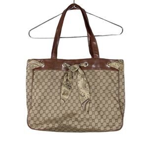 Chadwick's Satchel Purse Brown Nylon